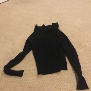 Black long sleeve turtle neck